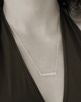 Engraved Bar Necklace