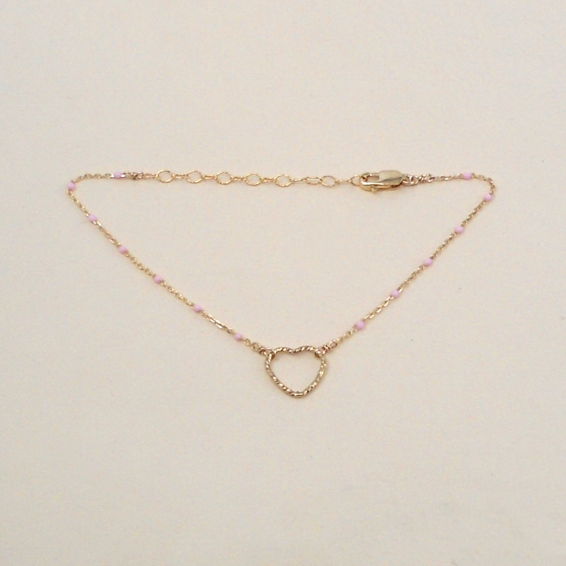 Pink Heart Bracelet
