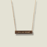 Engraved Bar Necklace