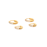 CZ Petite Hoops