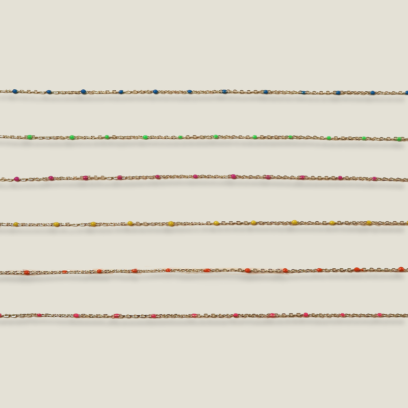 Enamel Double Strand Bracelet