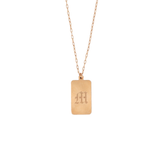 Initial Necklace: OLD ENGLISH