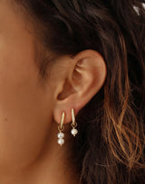 Remi Double Pearl Hoops
