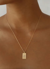 Initial Necklace: OLD ENGLISH