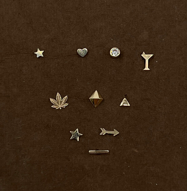 14k studs - Sold Individually