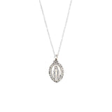 Virgin Mary Sterling Silver Necklace