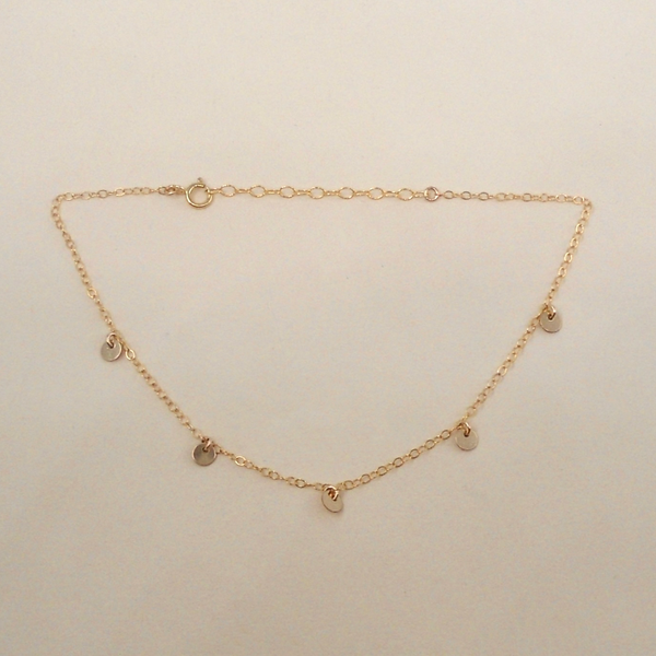 Five Coin Anklet