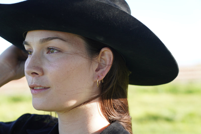 Post With Chain Earrings