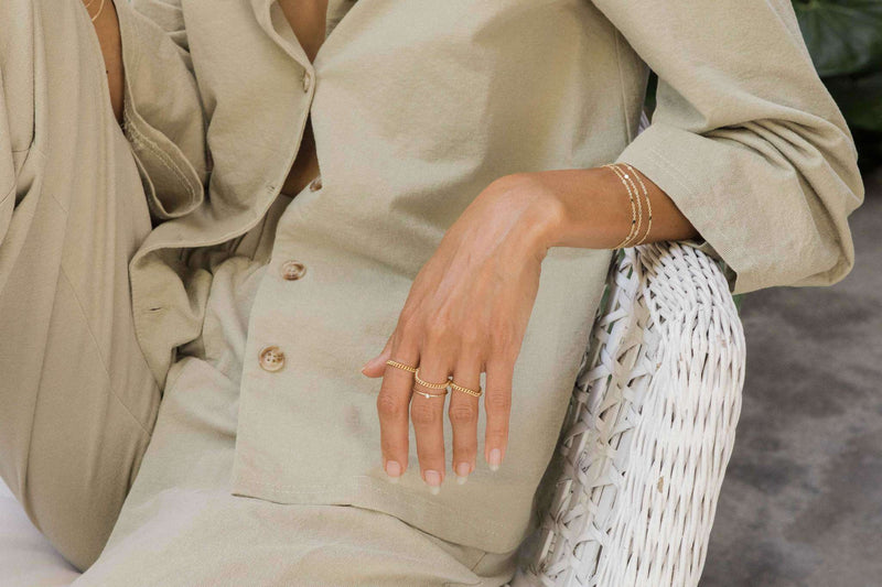 The Lo Gold Filled Chain Ring